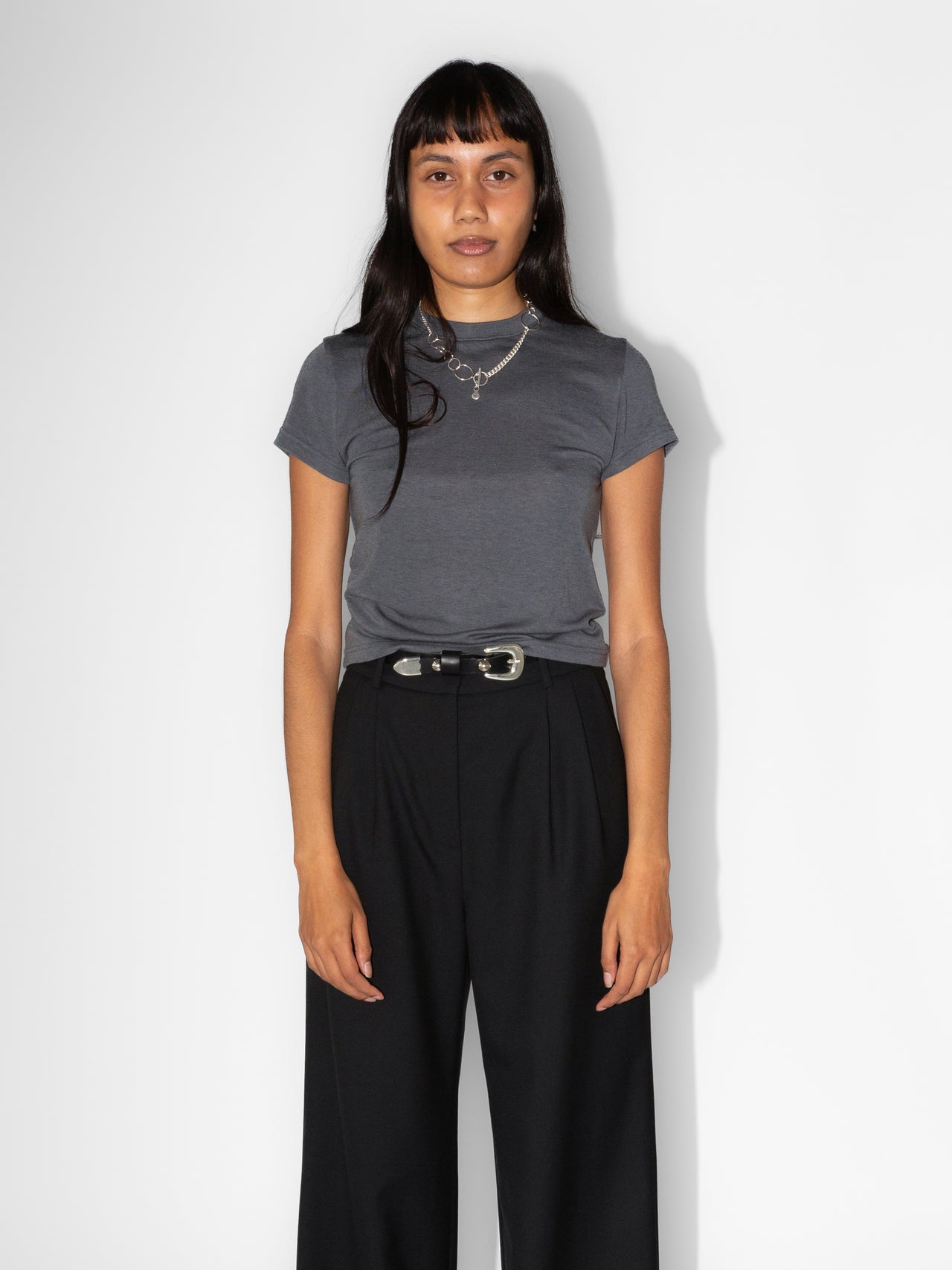 The Lair Apparel Ingrid Baby Tee Steel