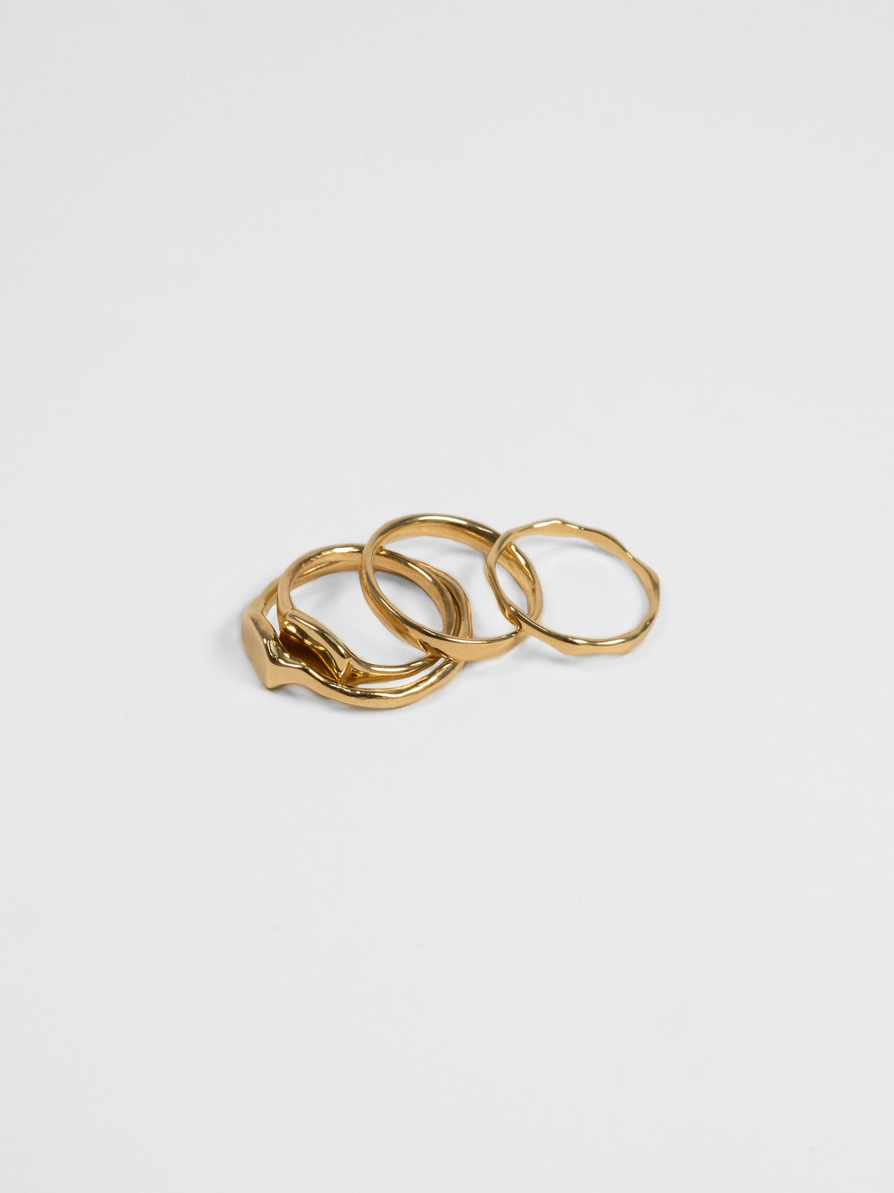 The Lair Jewellery Bamboo Band 9ct Yellow Gold