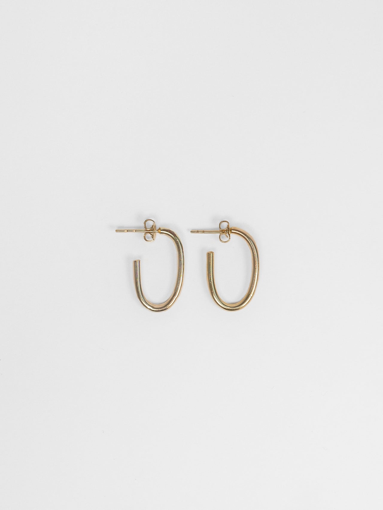 The Lair Jewellery Noguchi Hoops Medium 9ct Yellow Gold