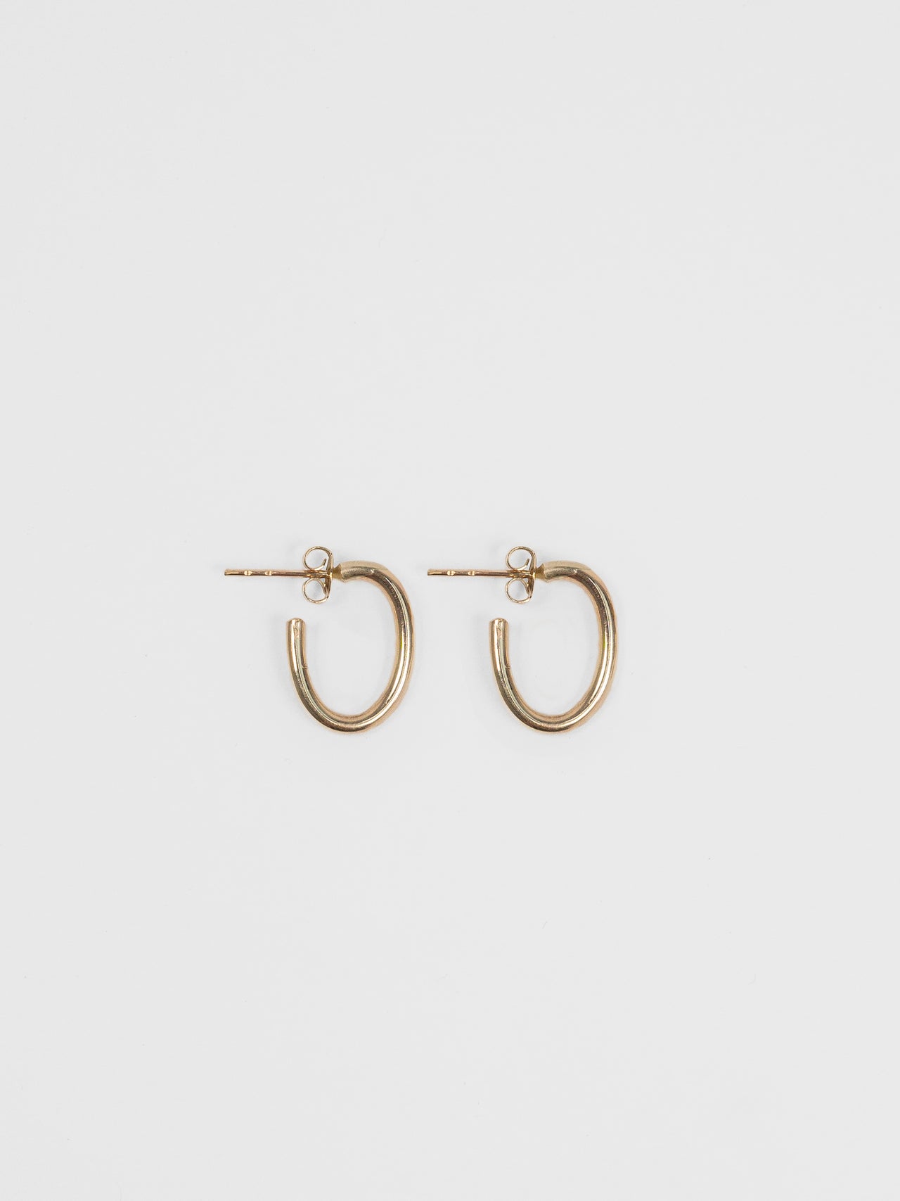 The Lair Jewellery Noguchi Hoops Small 9ct Yellow Gold