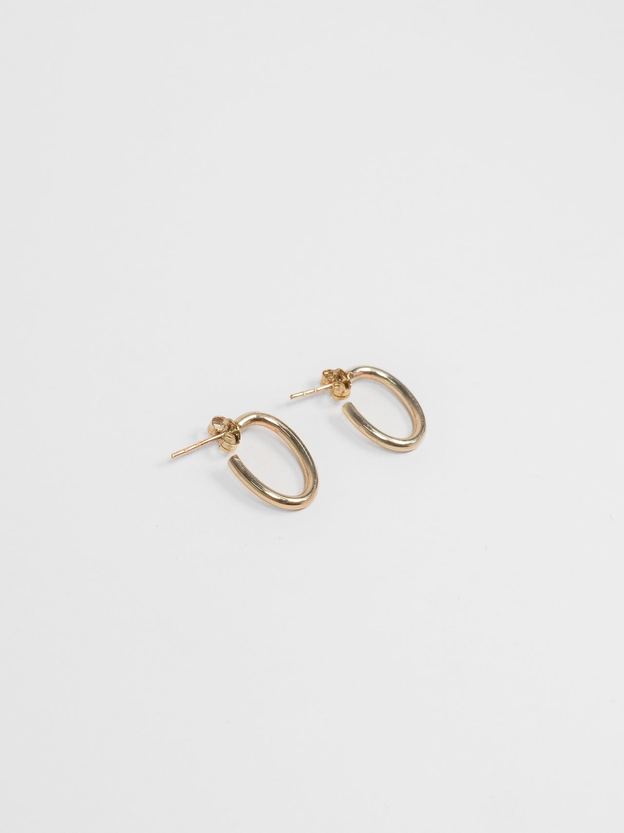 The Lair Jewellery Noguchi Hoops Small 9ct Yellow Gold