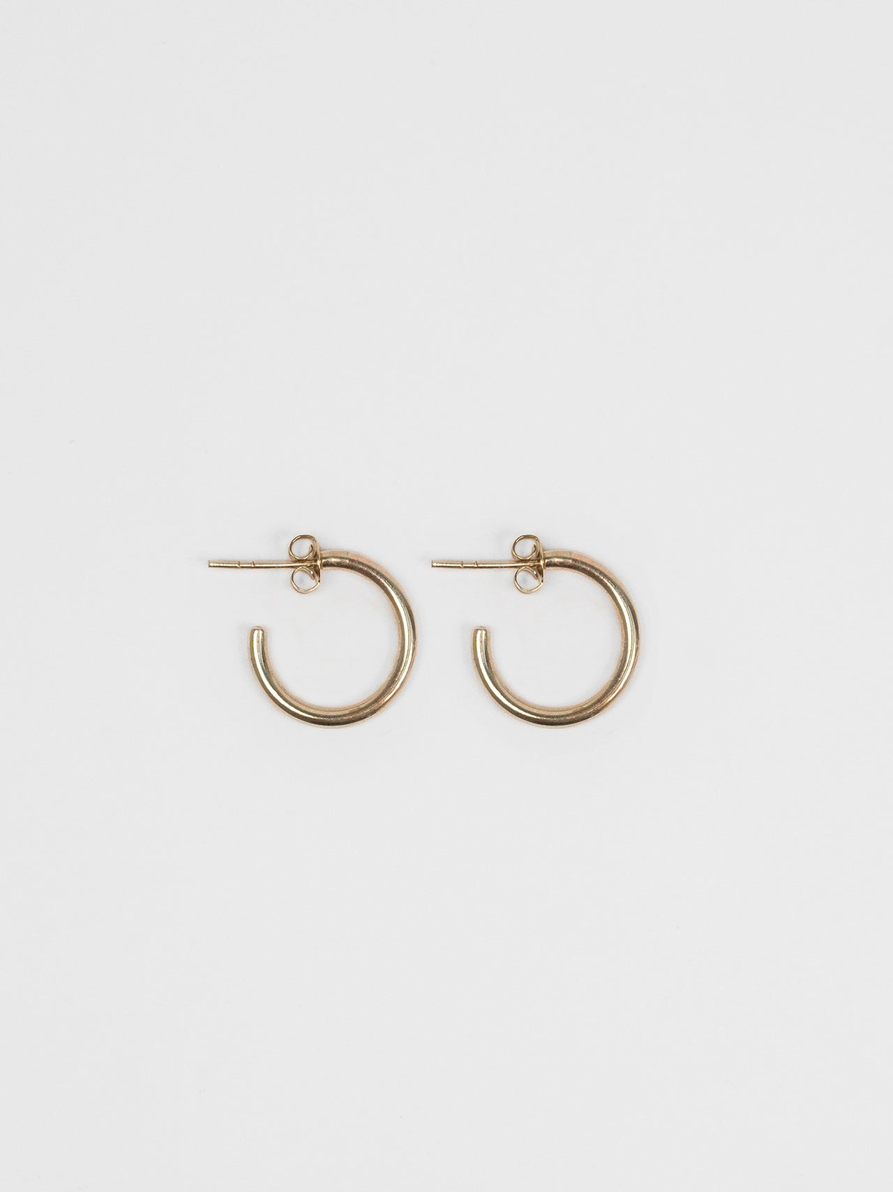 The Lair Jewellery Earth Hoops Medium 9ct Yellow Gold