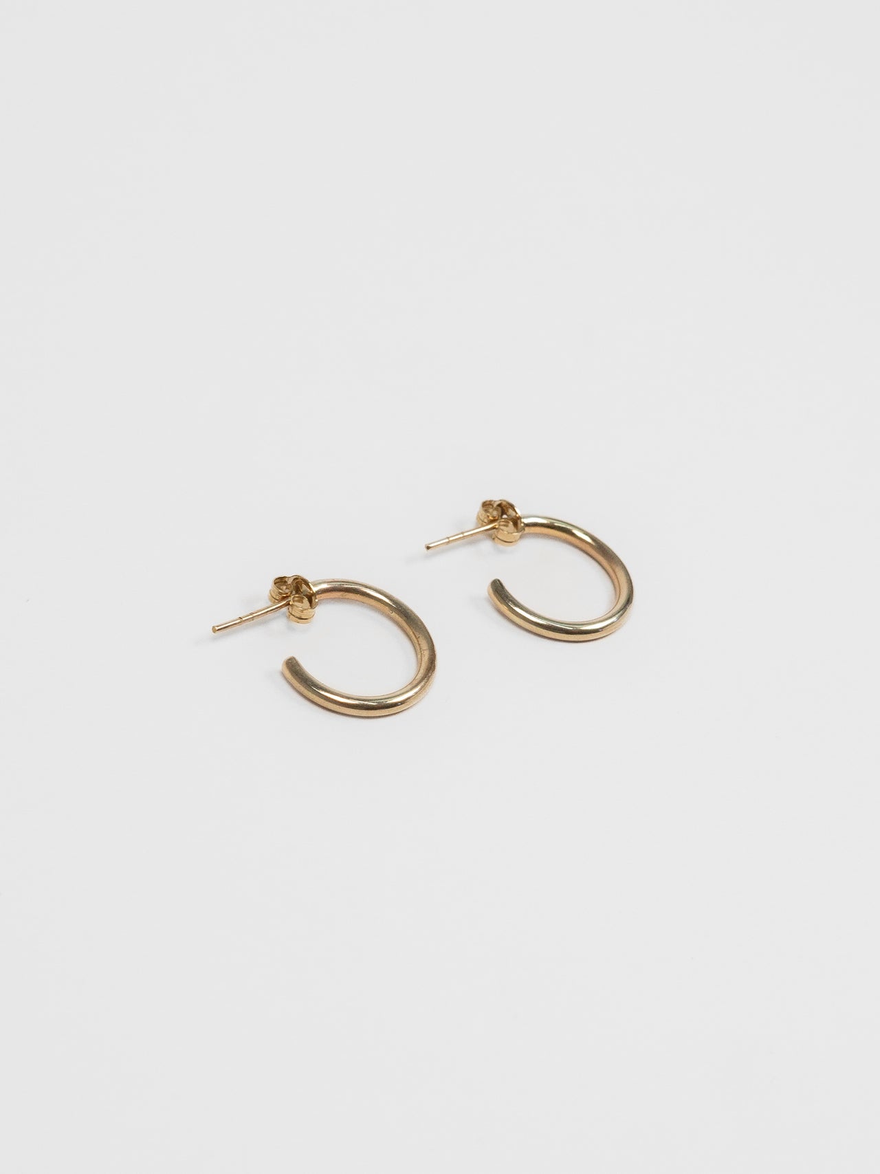 The Lair Jewellery Earth Hoops Medium 9ct Yellow Gold