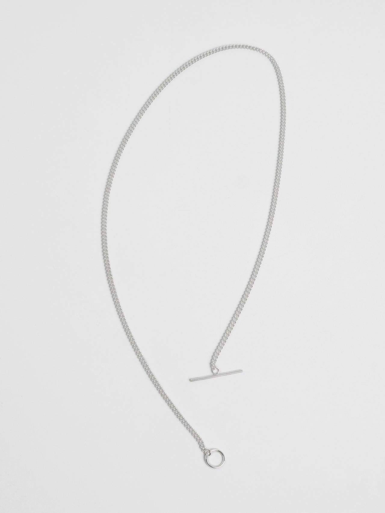 The Lair Jewellery Freja Fine Fob Necklace Silver