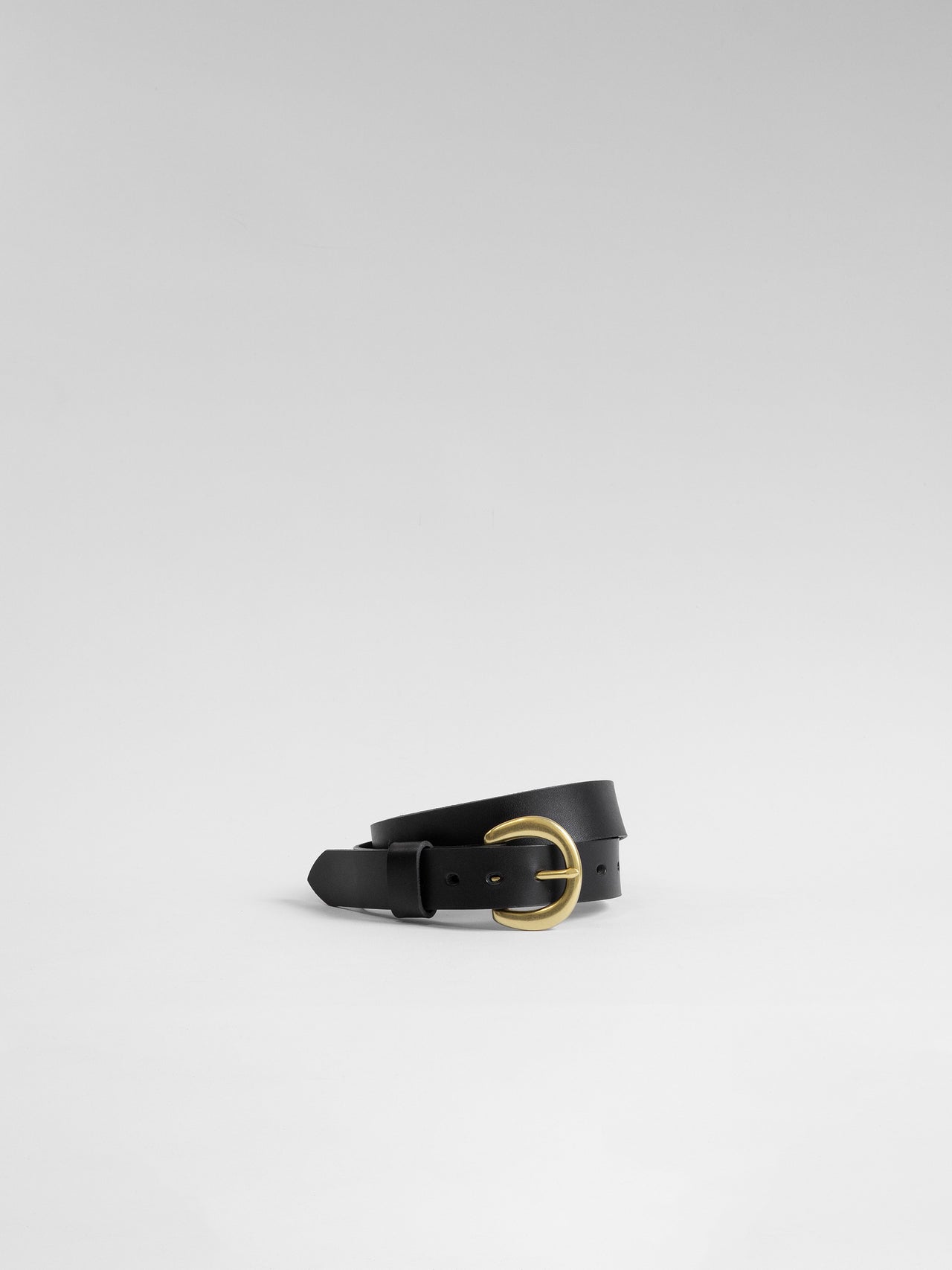 The Lair Camille Classic Belt Slim Brass