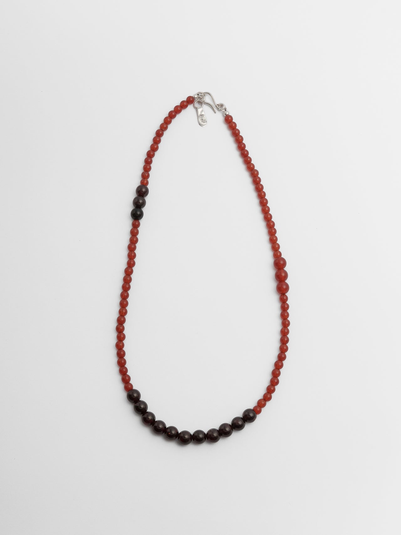 The Lair Jewellery Tsuki Necklace Red Carnelian + Orange Garnet