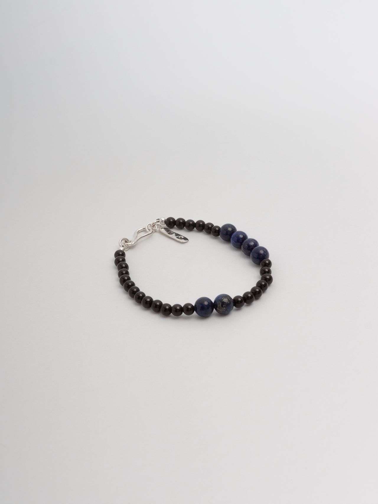 The Lair Jewellery Tsuki Bracelet Lapis Lazuli + Black Onyx
