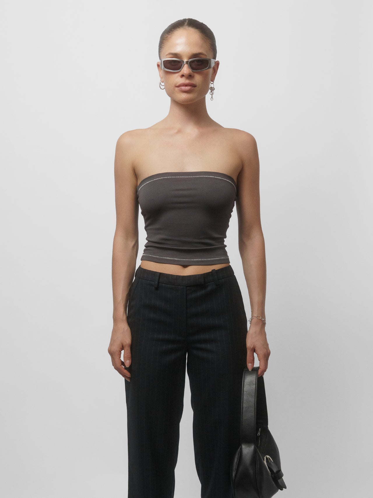 The Lair Apparel Romy Bandeau Charcoal