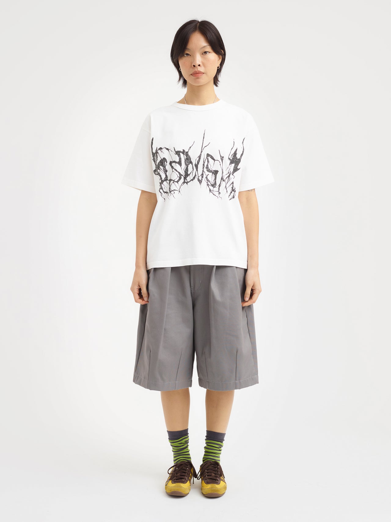 PSEUSHI Metal Tee White