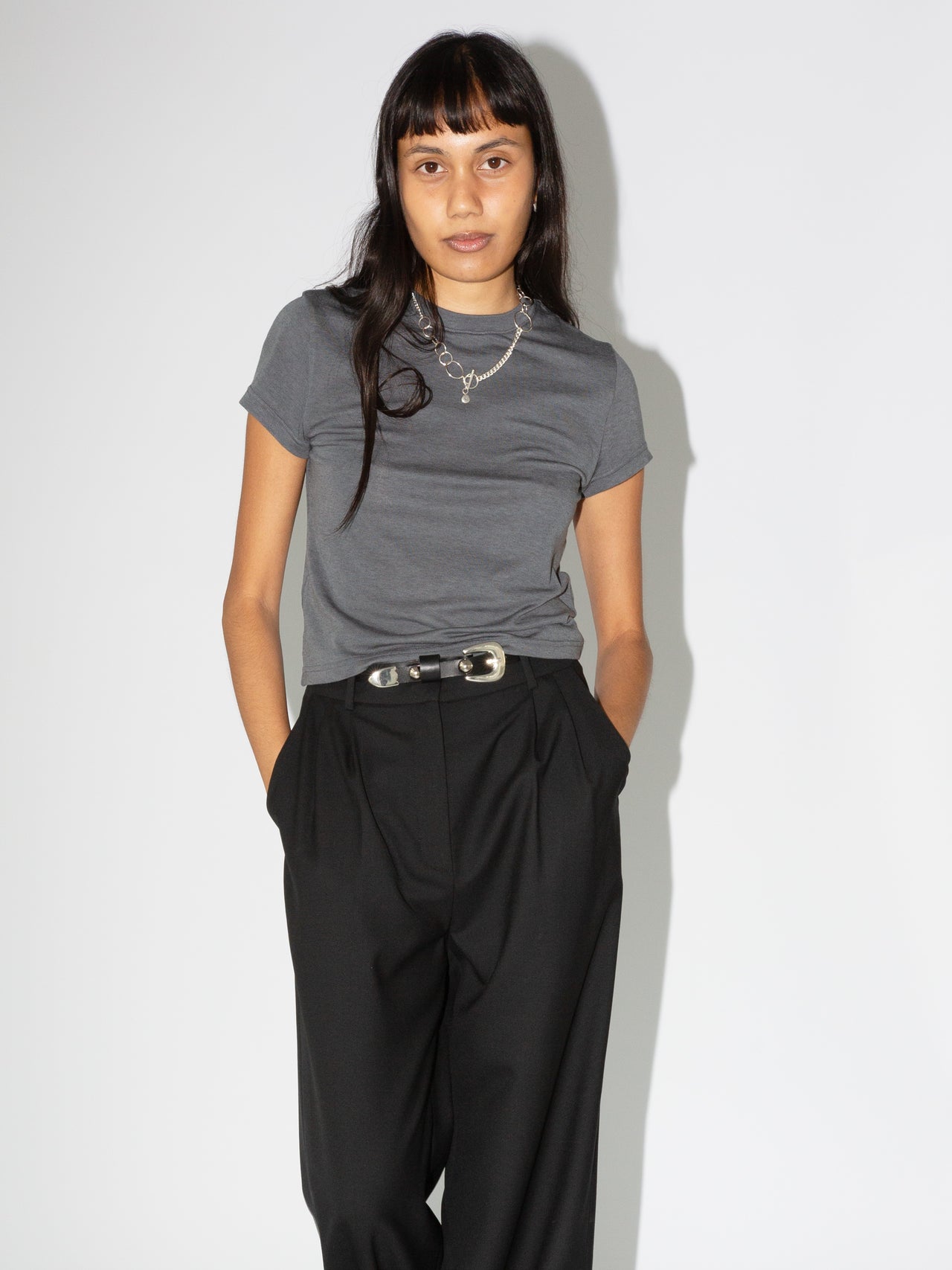 The Lair Apparel Ingrid Baby Tee Steel