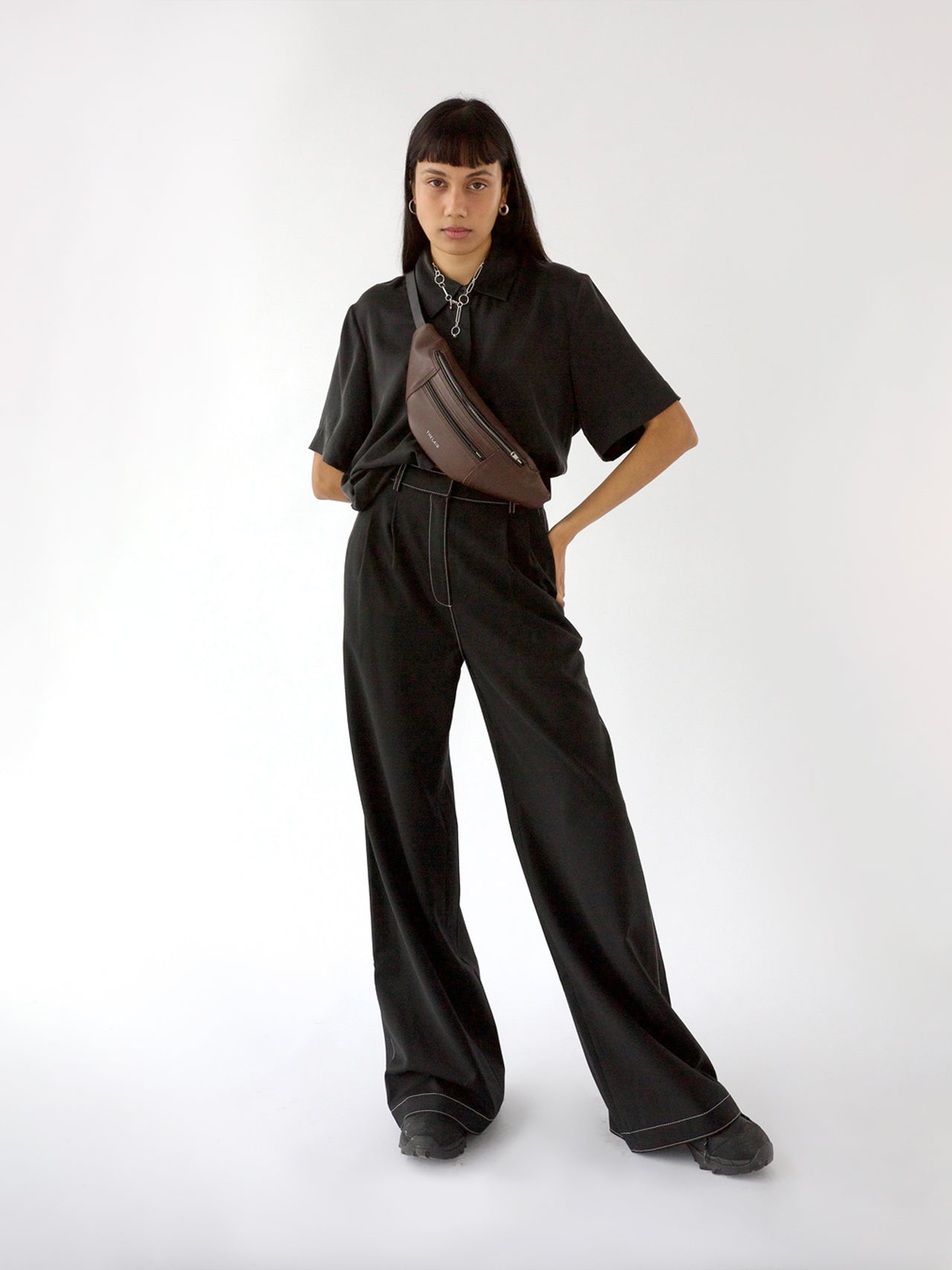 The Lair Apparel Romy Stitch Trouser Black