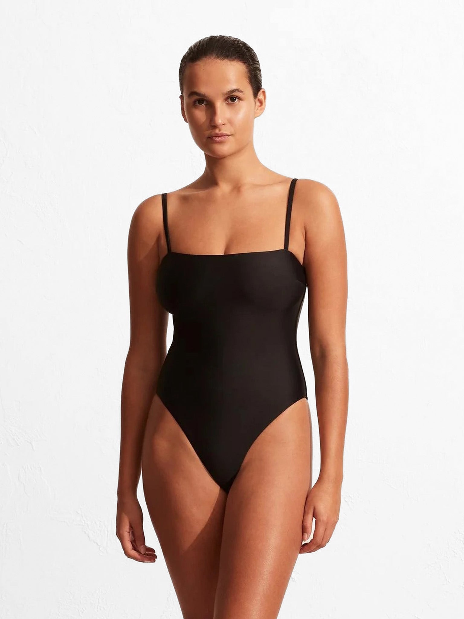 MATTEAU Petite Square Maillot Black