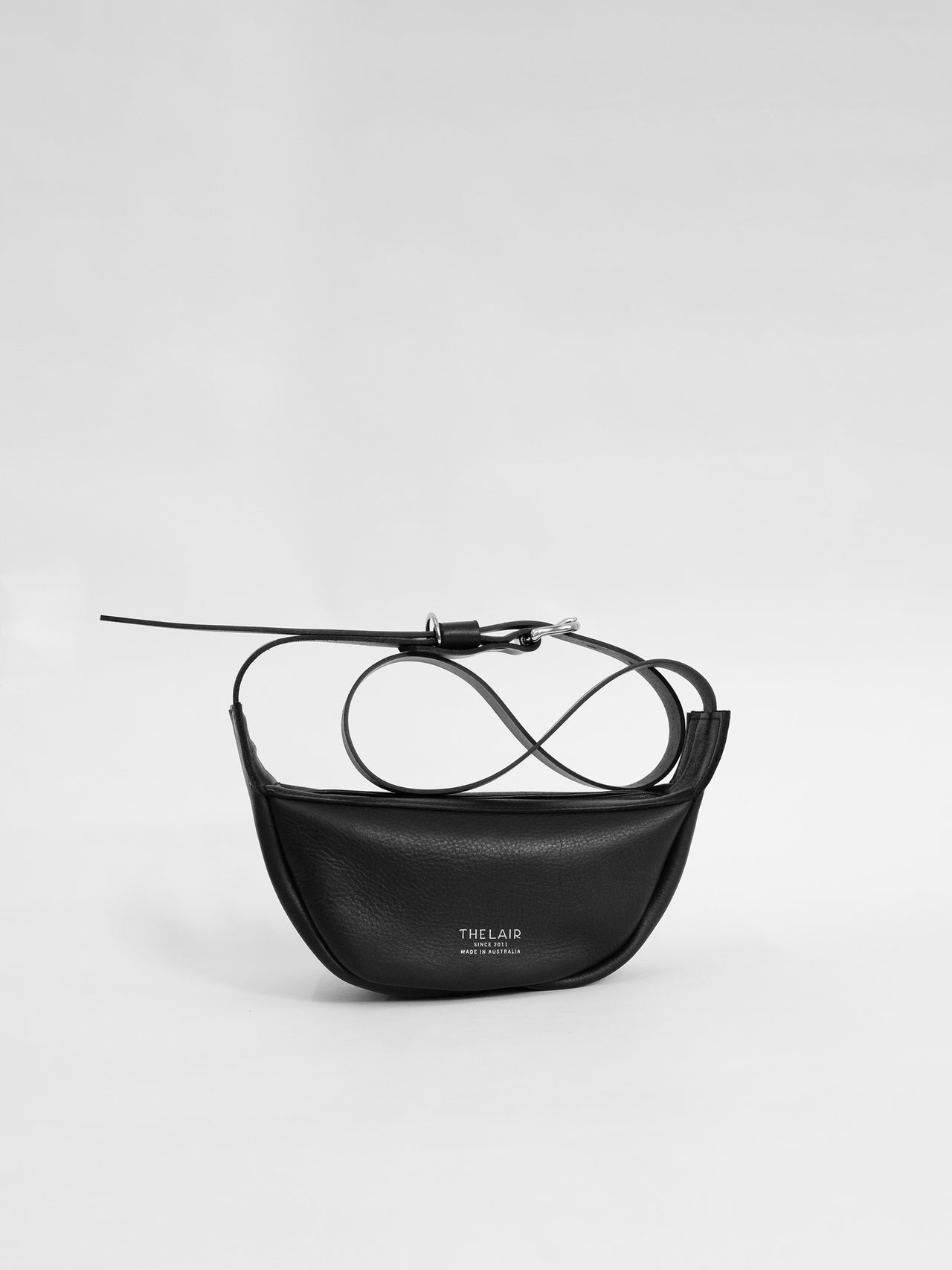 The Lair Slouch Zipper Bag Mini Black Silver