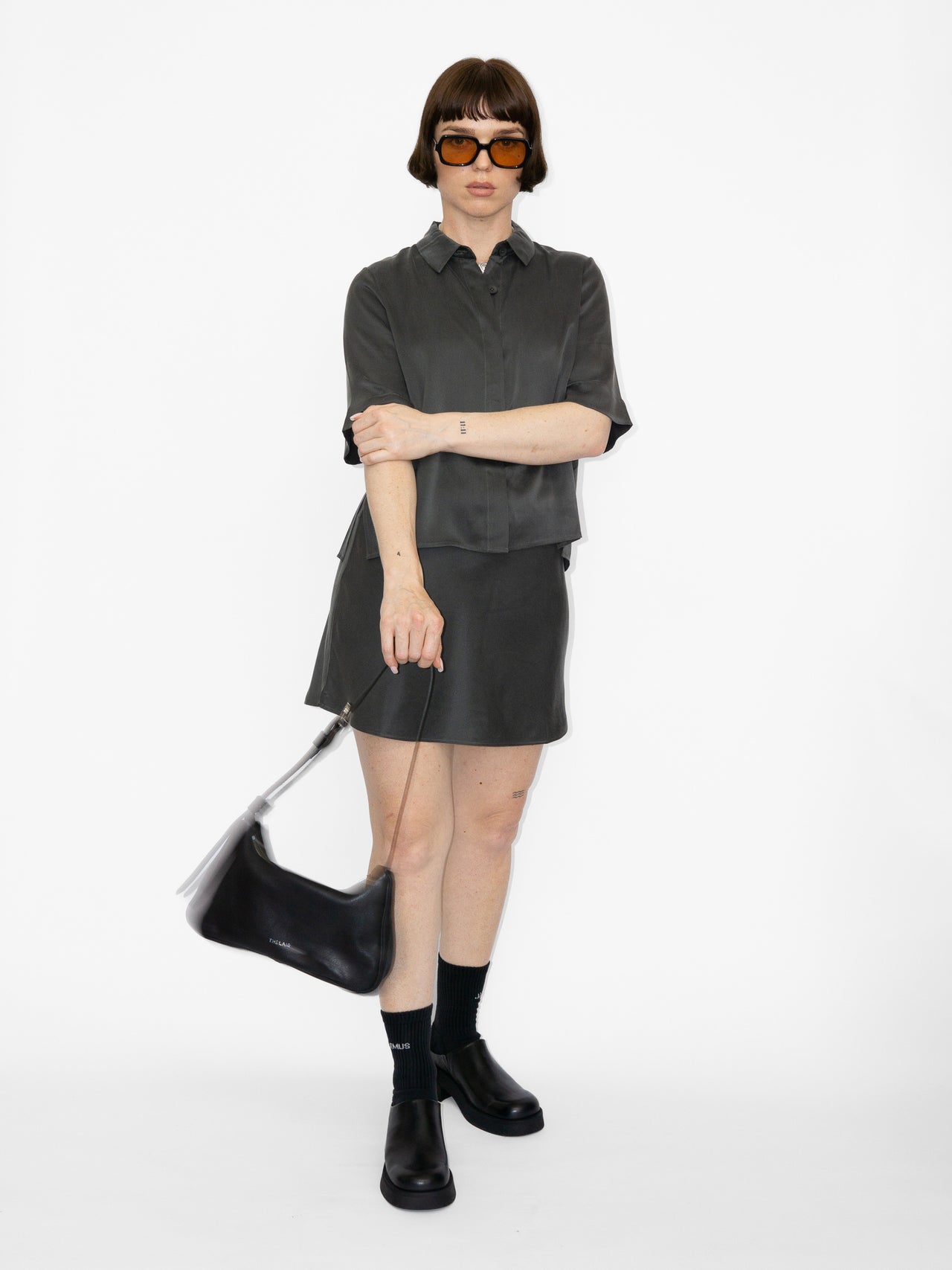 The Lair Apparel Bobbi Mini Skirt Smoke