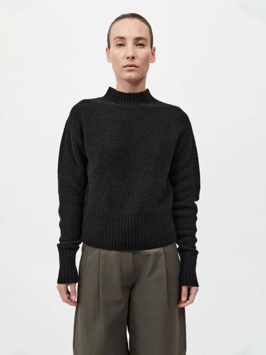 St. Agni Boucle Wool Jumper Black
