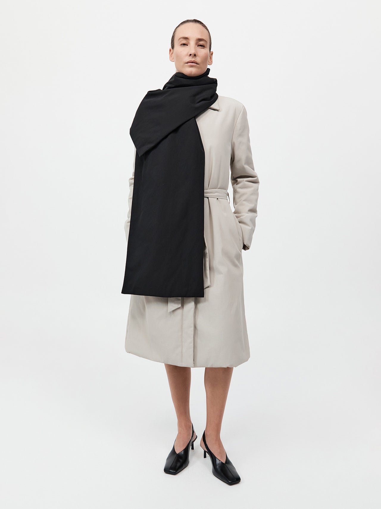 St. Agni Padded Scarf Black