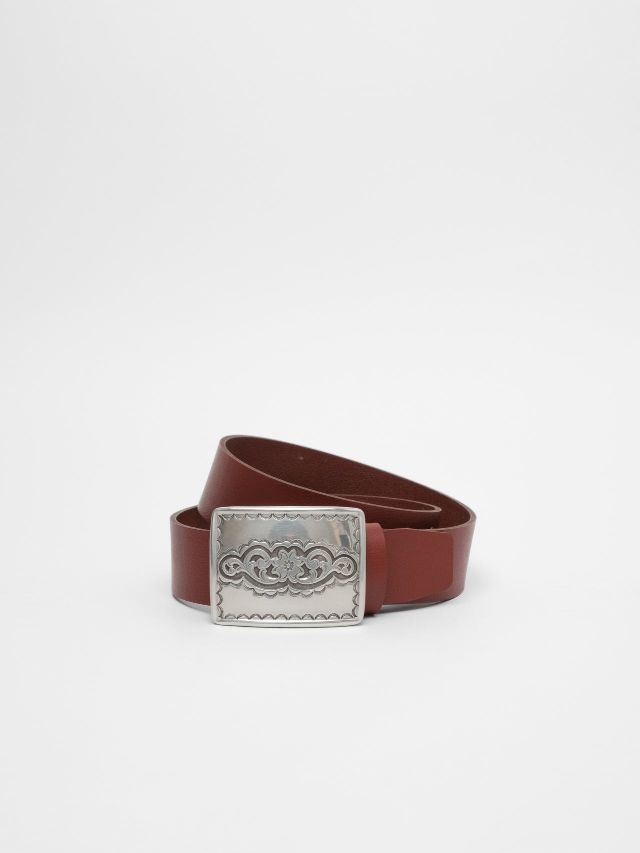 PIECES by The Lair Vintage Italian Buckle Belt 04 Mahogany 1/1