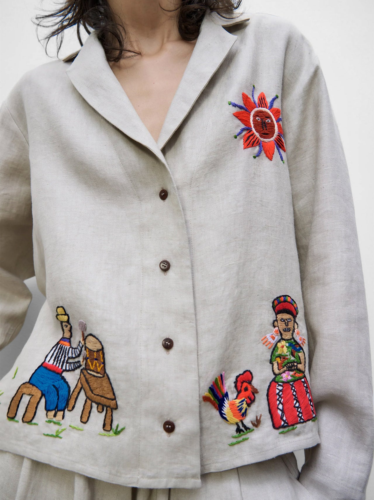 CORDERA Raices Hand-Embroidered Shirt