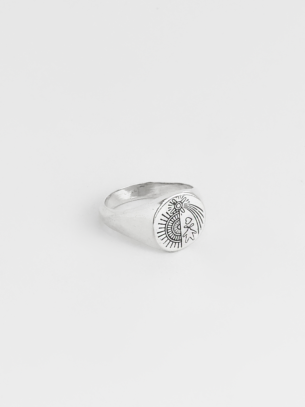 Digby & Iona Heartless Man Signet Silver