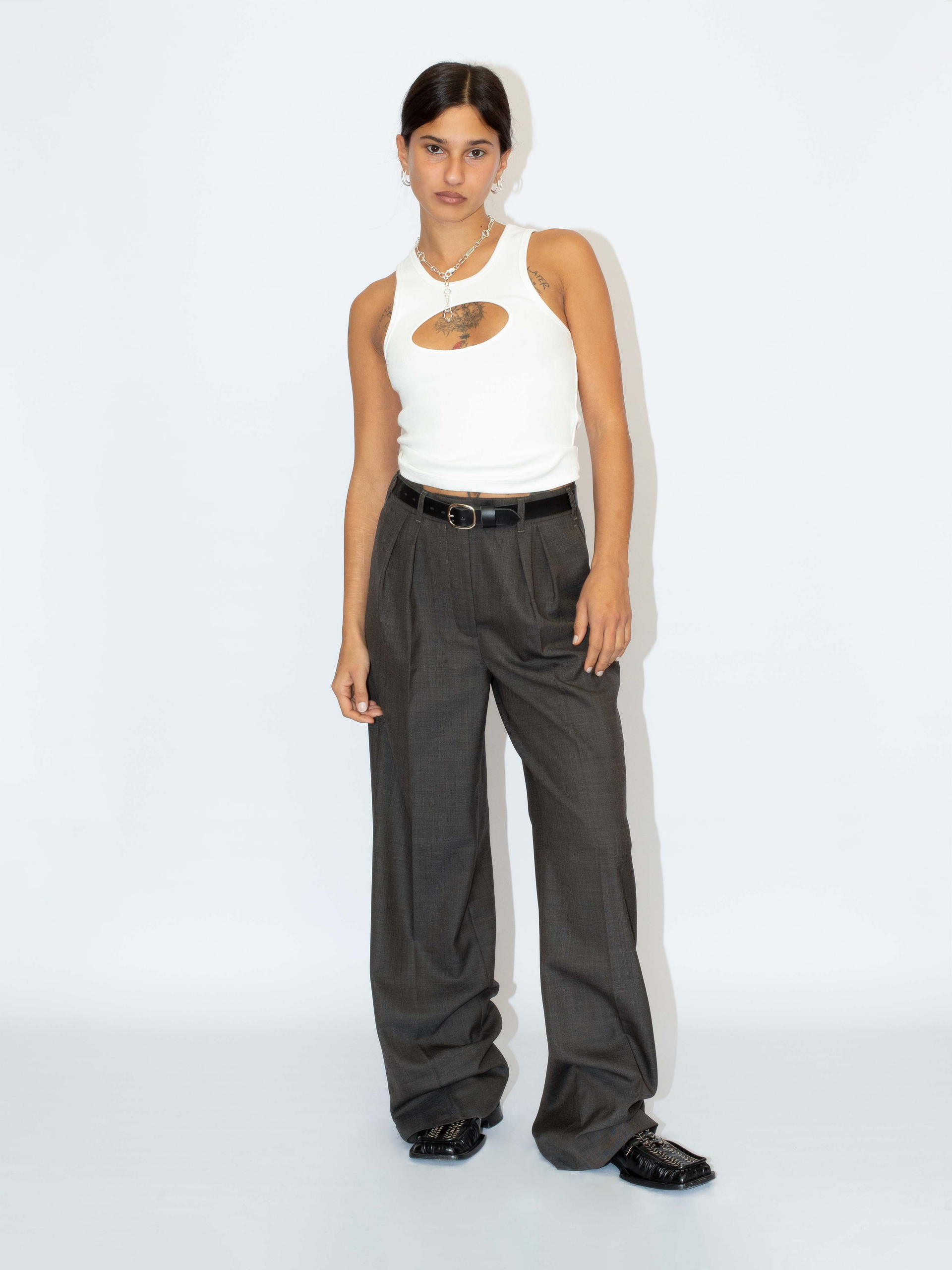 The-Lair-Apparel-Maya-Cutout-Tank-White-singlet-rib-ribbed-croptop-top-tanktop-bodycon-tight-fitted