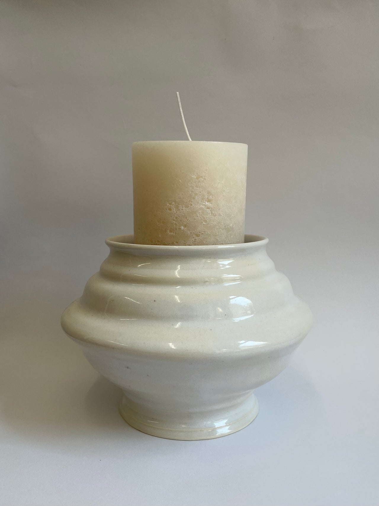 BRB Ceramics Large Vessel White Speckle
