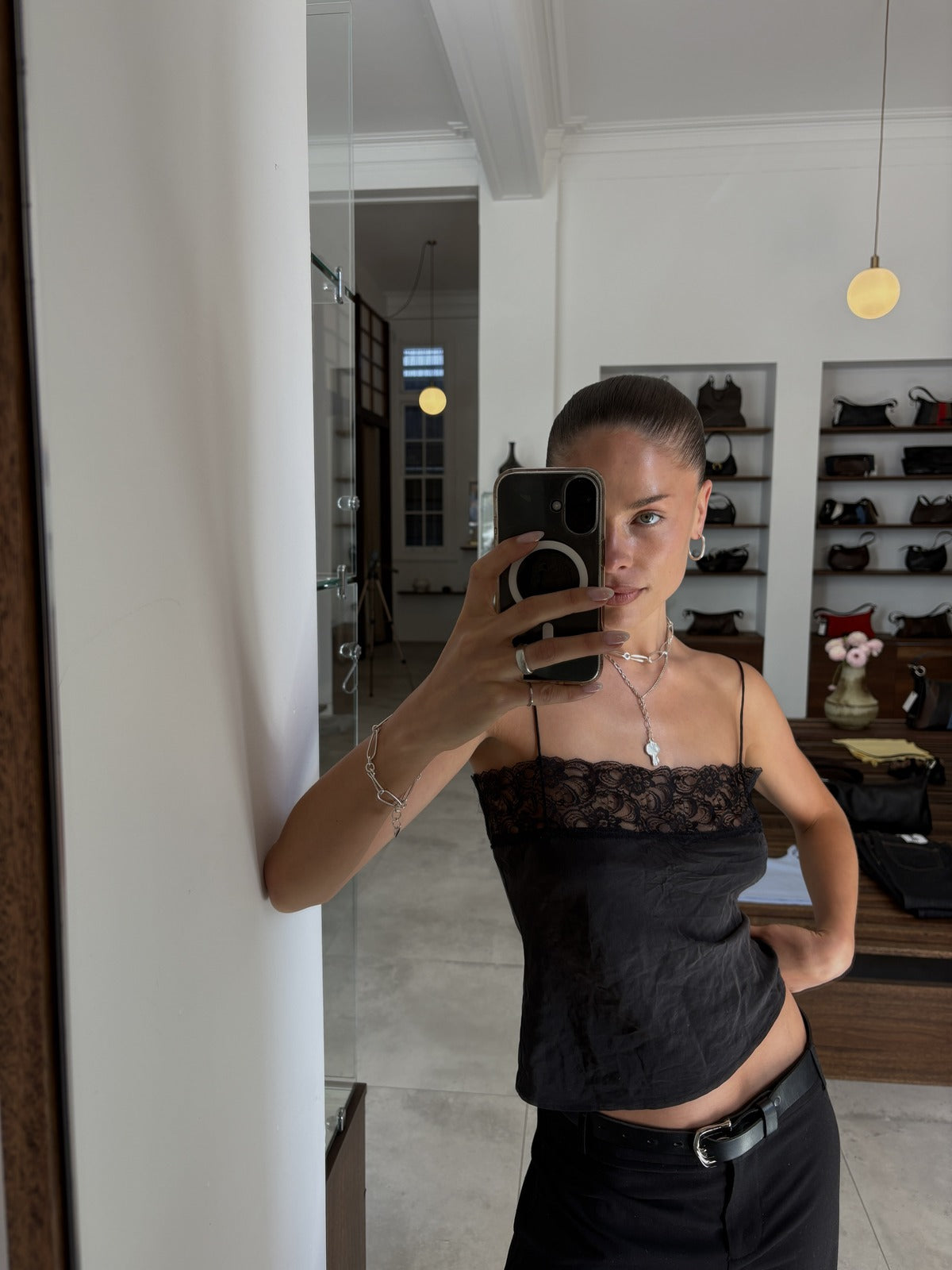 The Lair Apparel Sula Lace Camisole Black