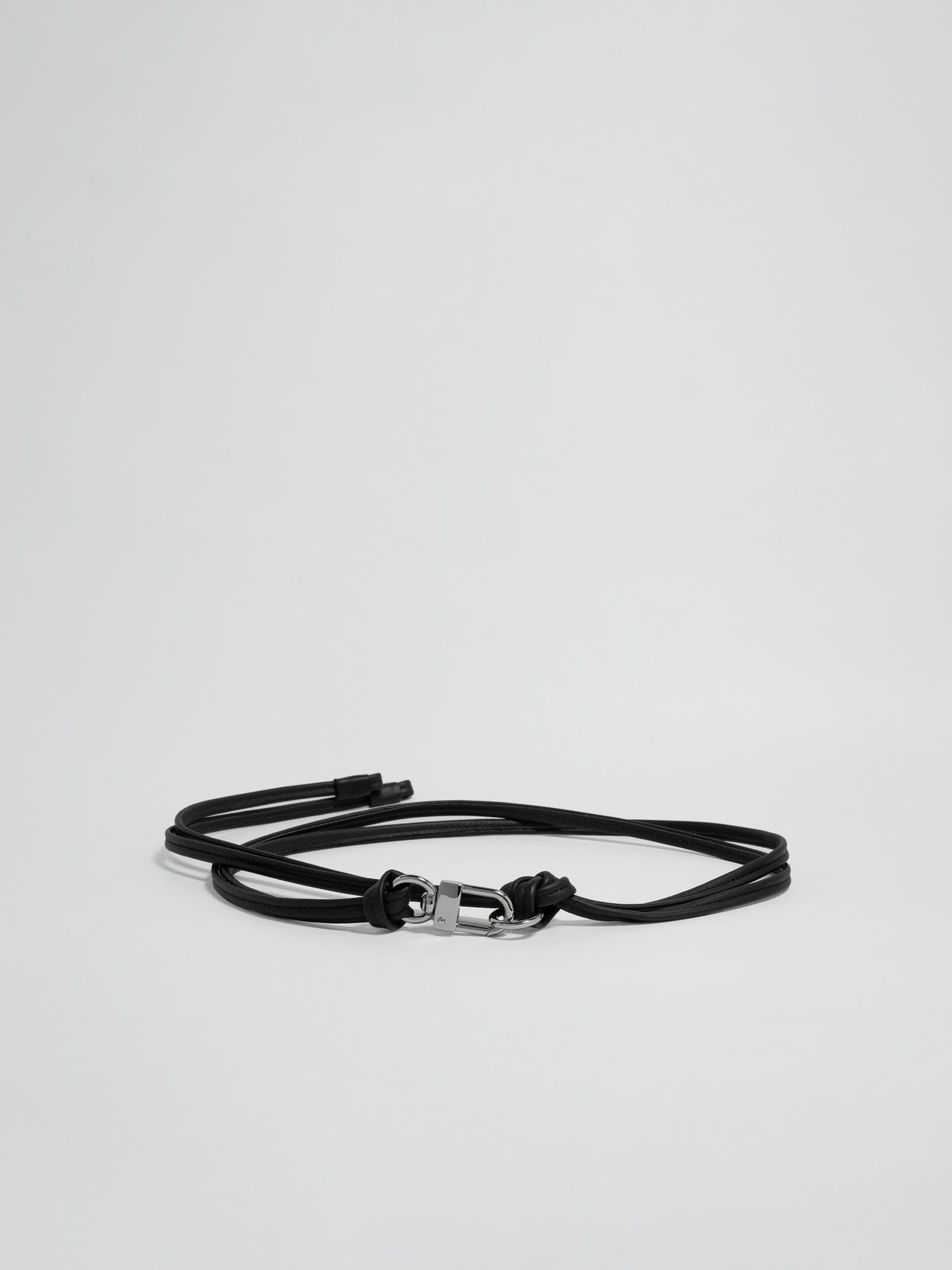 The Lair Mira Rope Tie Belt Silver