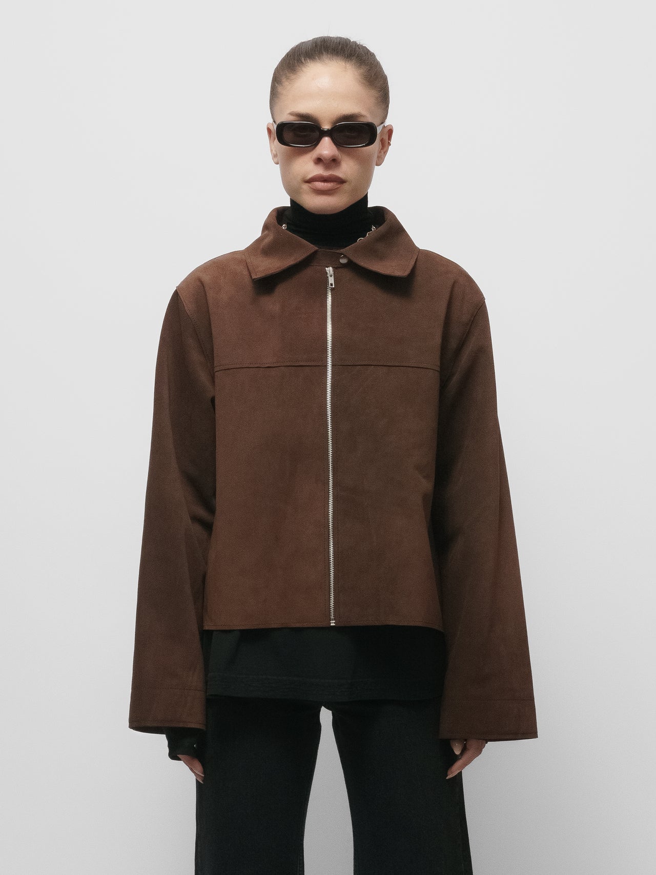 PIECES by The Lair Anja Jacket Espresso Suede 1/6