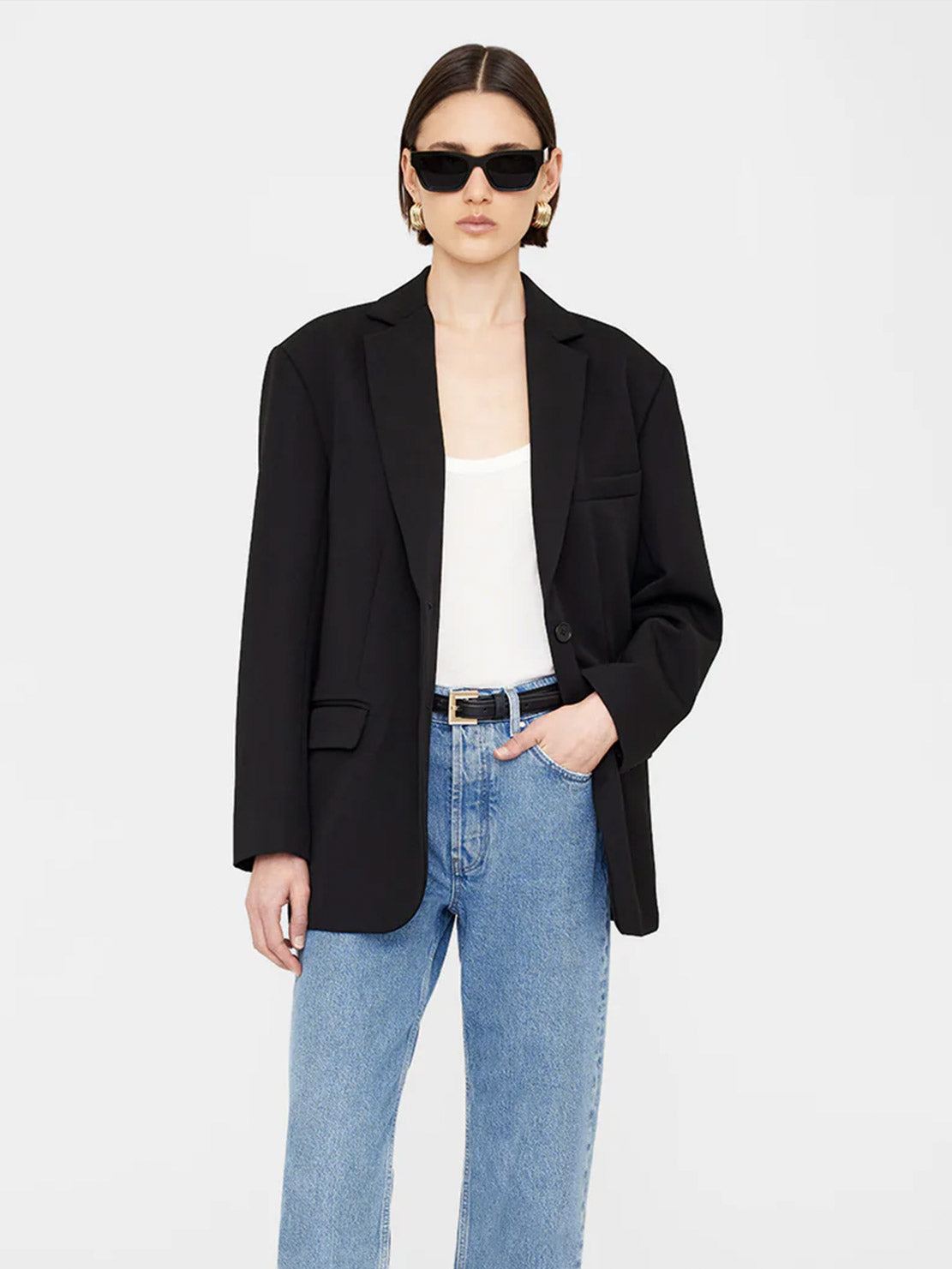 Anine Bing Quinn Blazer Black