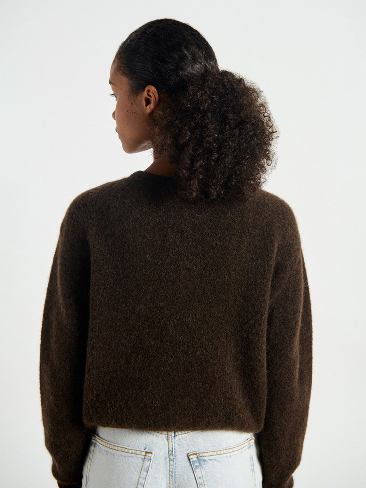 American Vintage Vitow Cardigan Coffee Melange