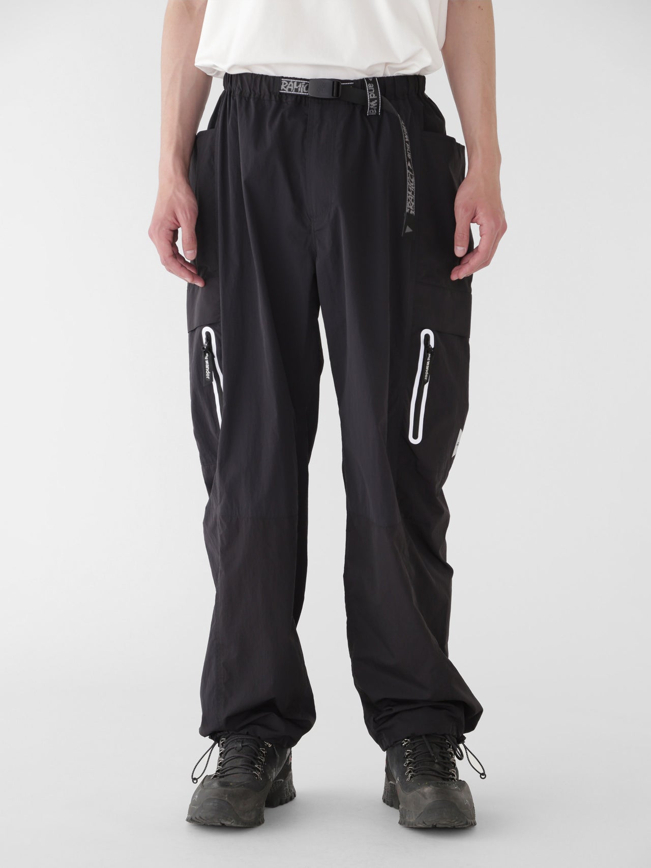 Gramicci x And Wander Patchwork Wind Pant Black