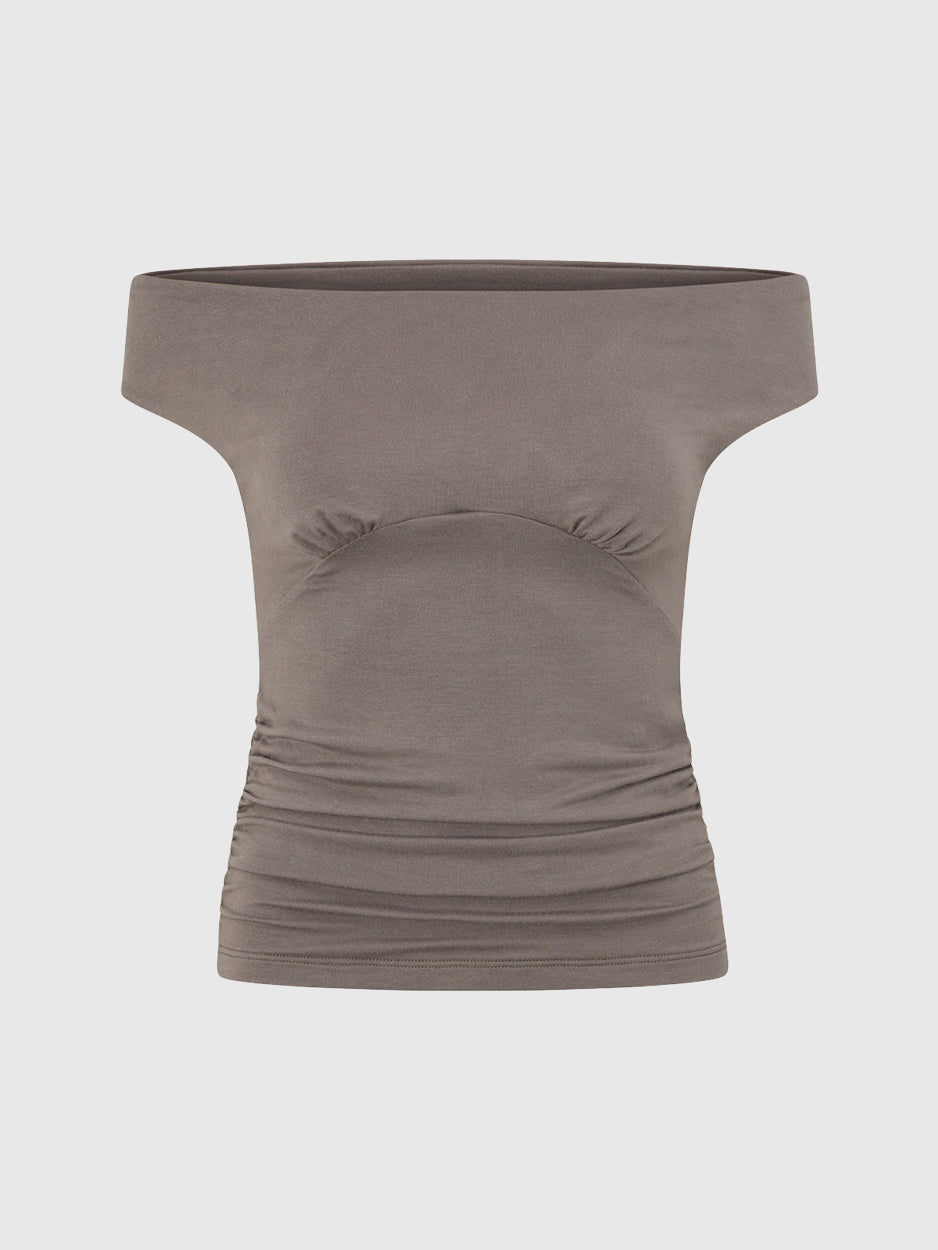 CMNTY GRDN Olivia Top Mushroom