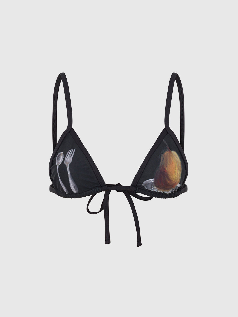 CMNTY GRDN Supper Club Bralette Black