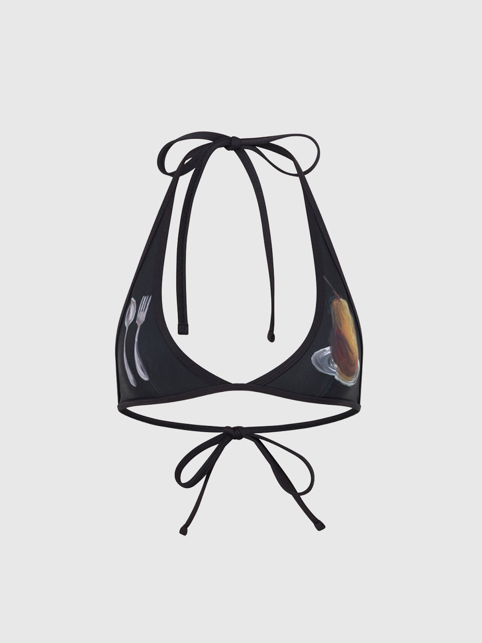 CMNTY GRDN Supper Club Halter Black