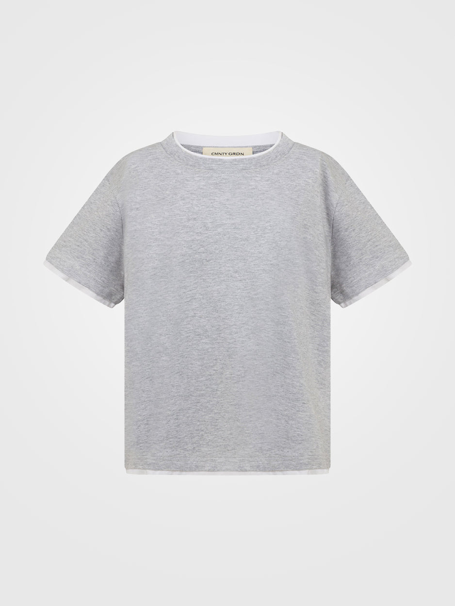 CMNTY GRDN Frankie Tee Light Grey