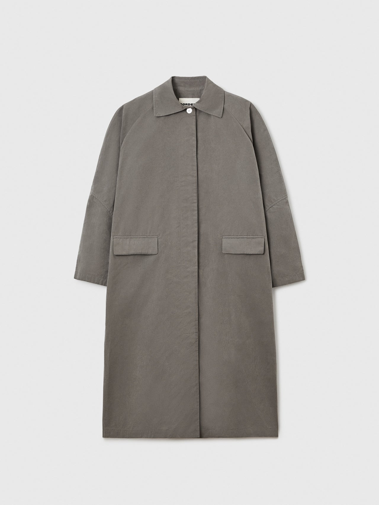 CORDERA Wax Cotton Trench Taupe Grey