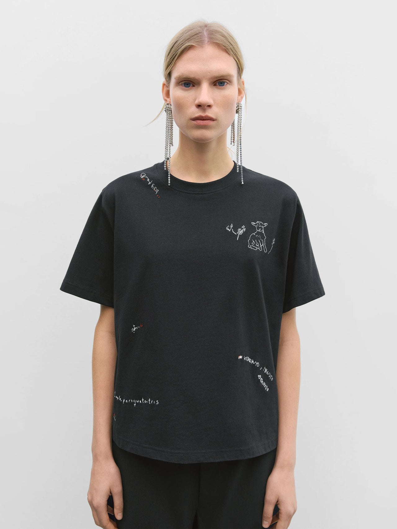 CORDERA Insante Embroided T-Shirt Black