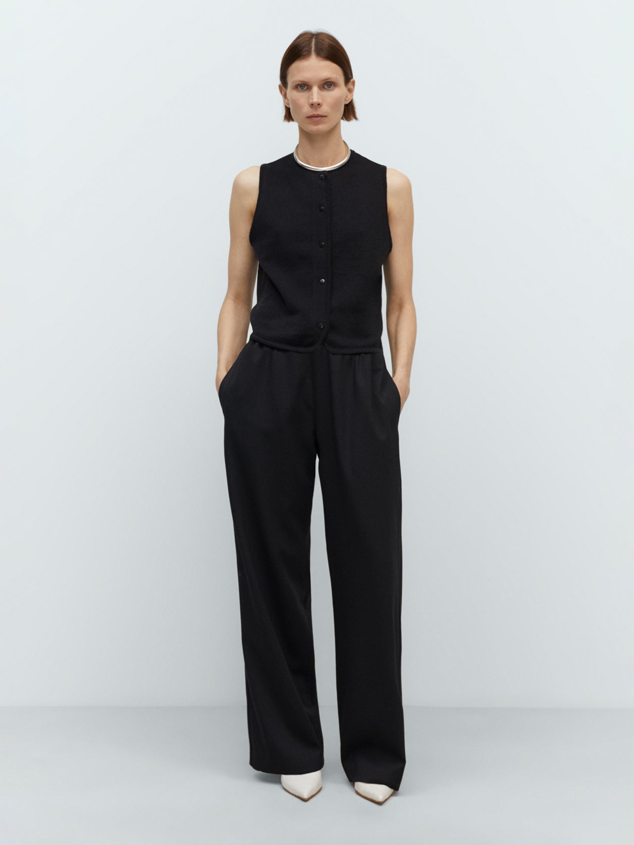 CORDERA Merino Waistcoat Black