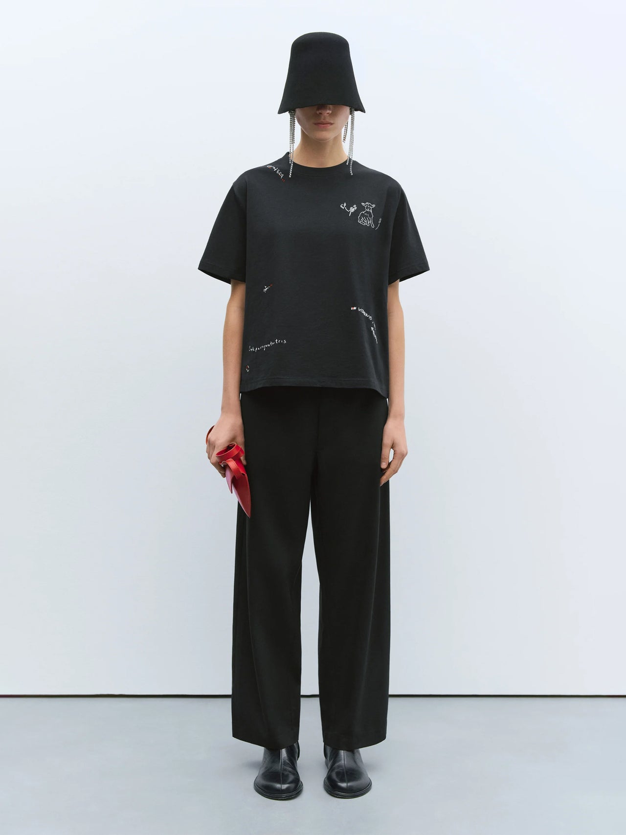 CORDERA Insante Embroided T-Shirt Black