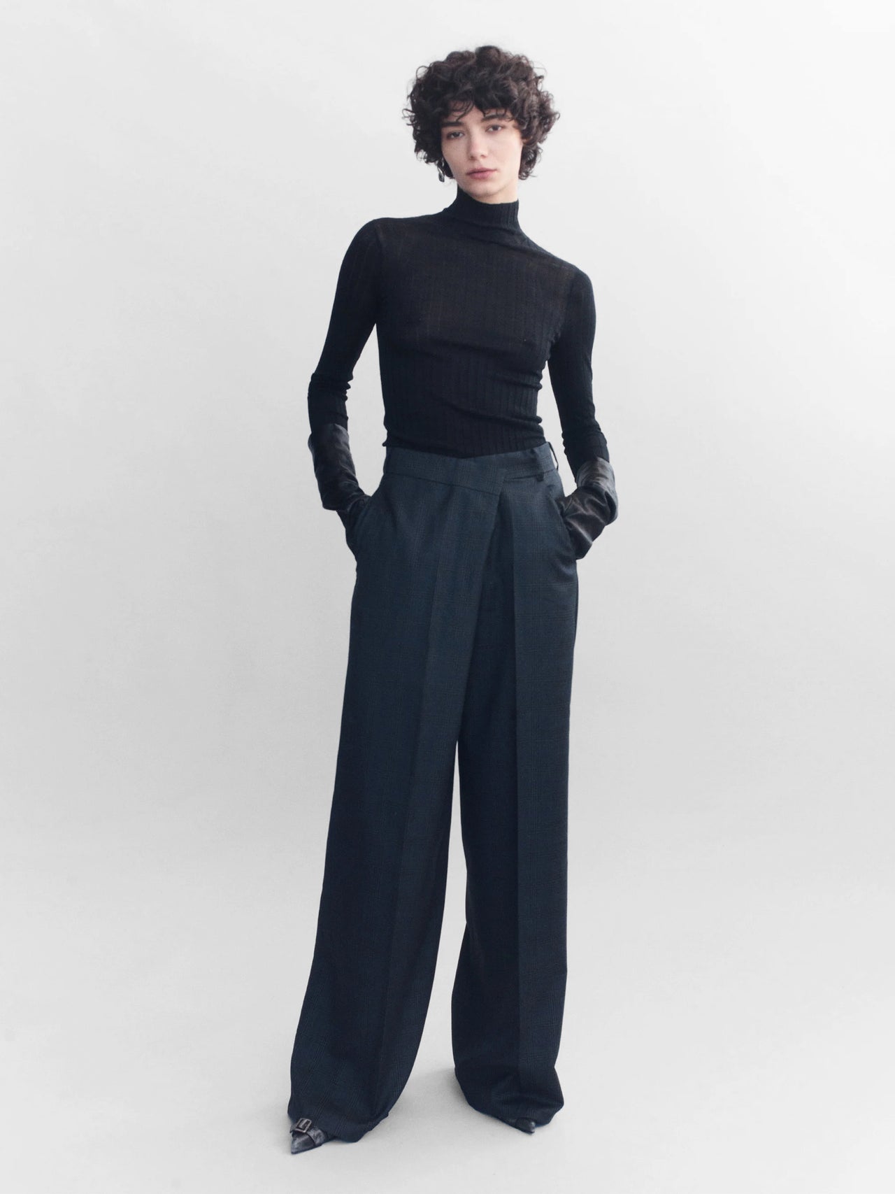 Courtney Zheng Adrian Wool  Asymmetric Pants