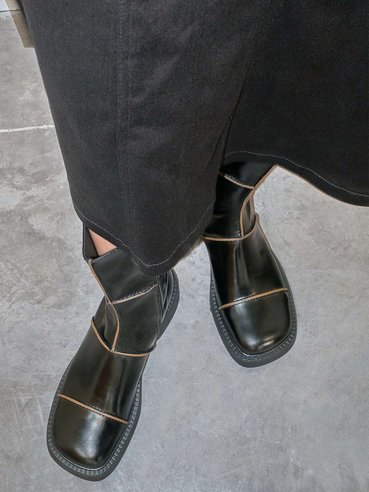 MIISTA x E8 Dahlia Black Ankle Boots