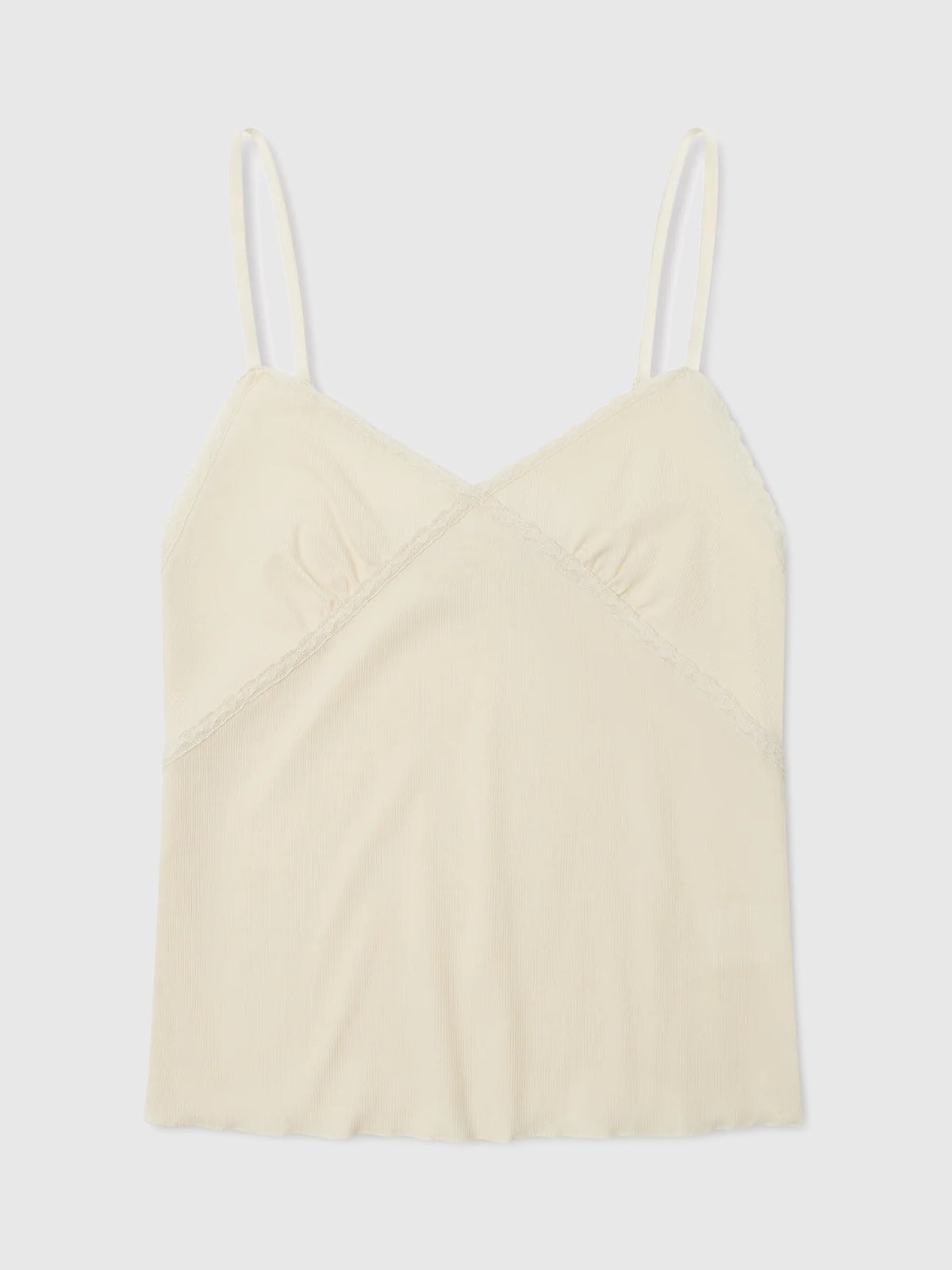 Deiji Studios Lace Tank Off White