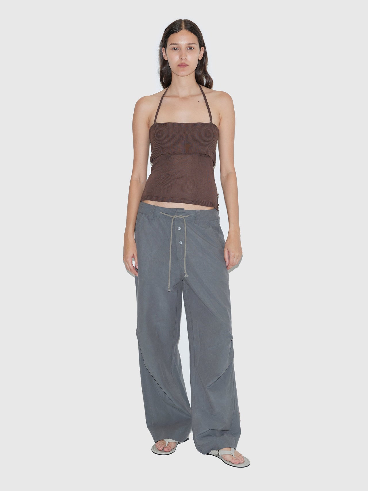 Deiji Studios Panel Leg Pant Charcoal