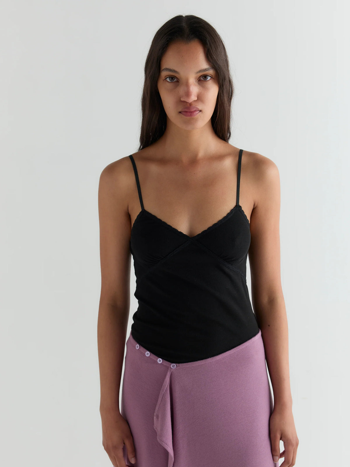Deiji Studios Lace Tank Black
