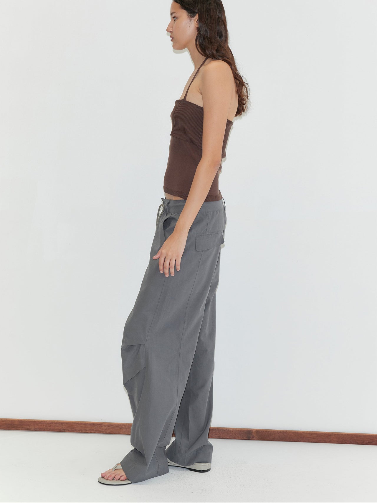Deiji Studios Panel Leg Pant Charcoal