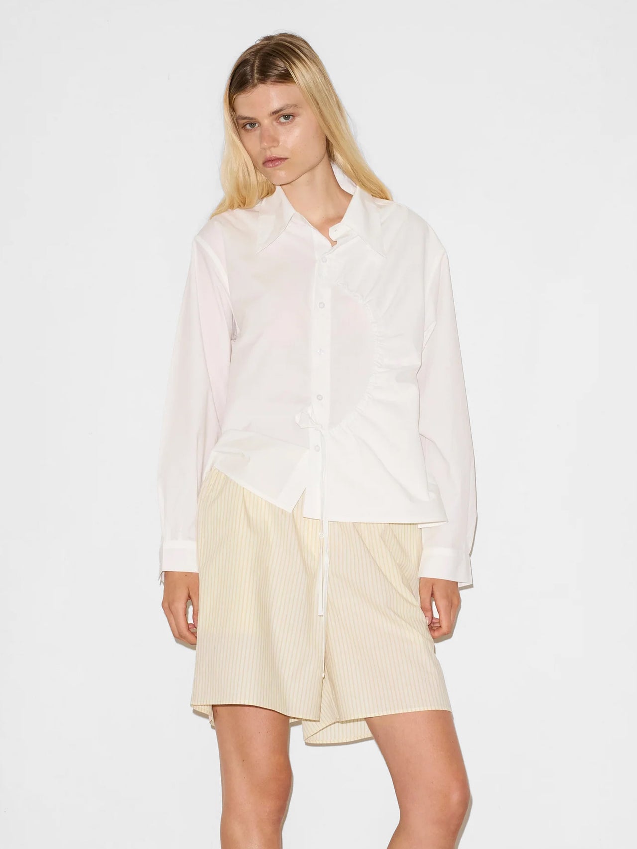 Deiji Studios Arch Tie Shirt White