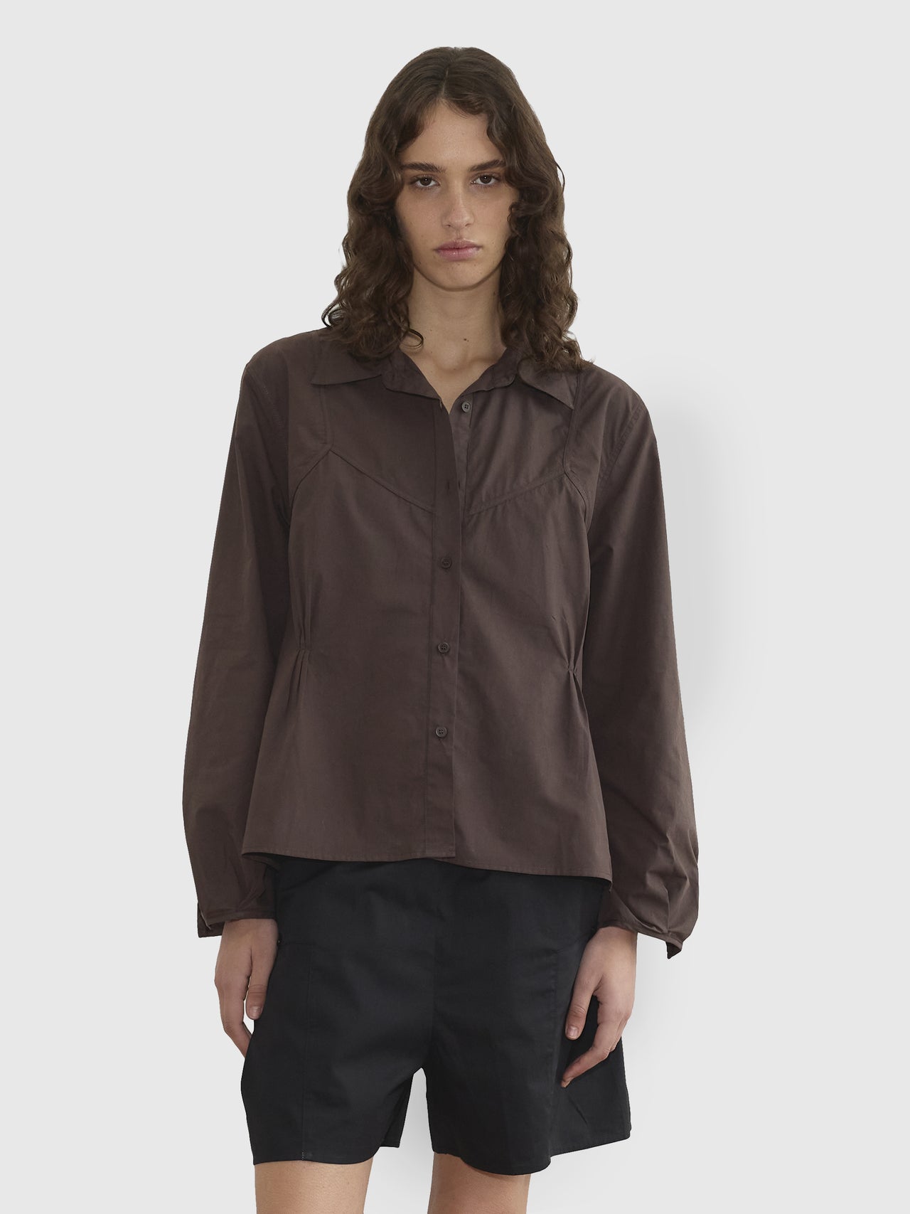Deiji Studios Cami Overshirt Sepia