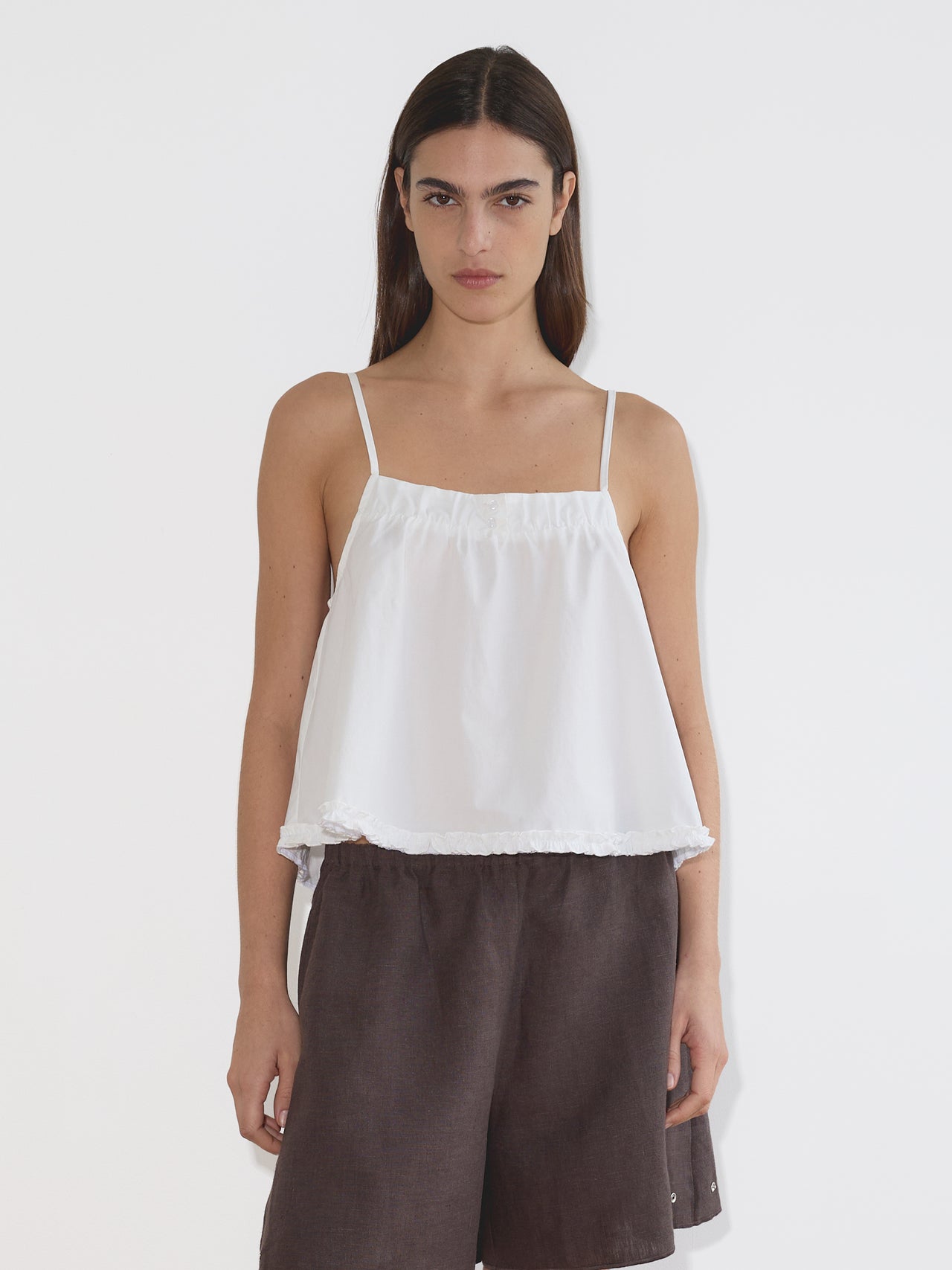 Deiji Studios Yoke Top White