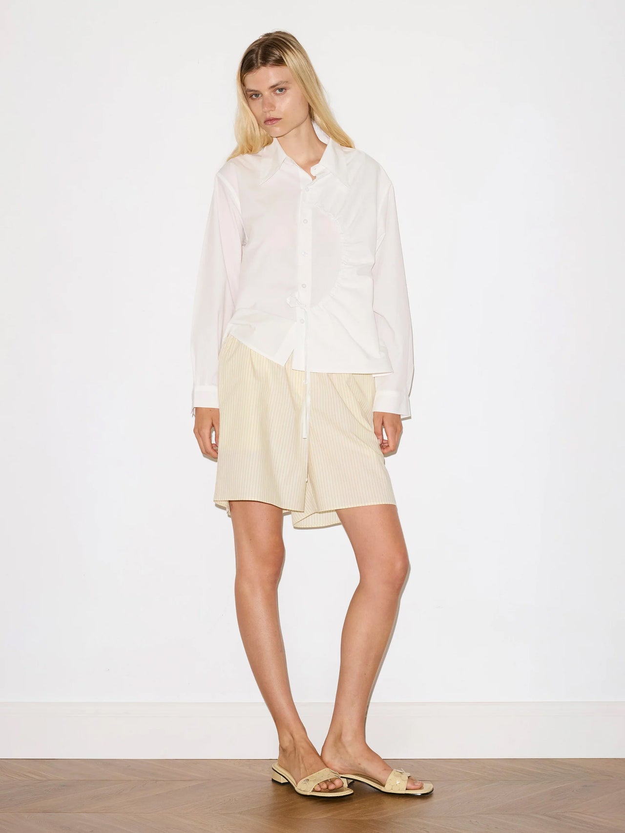 Deiji Studios Arch Tie Shirt White