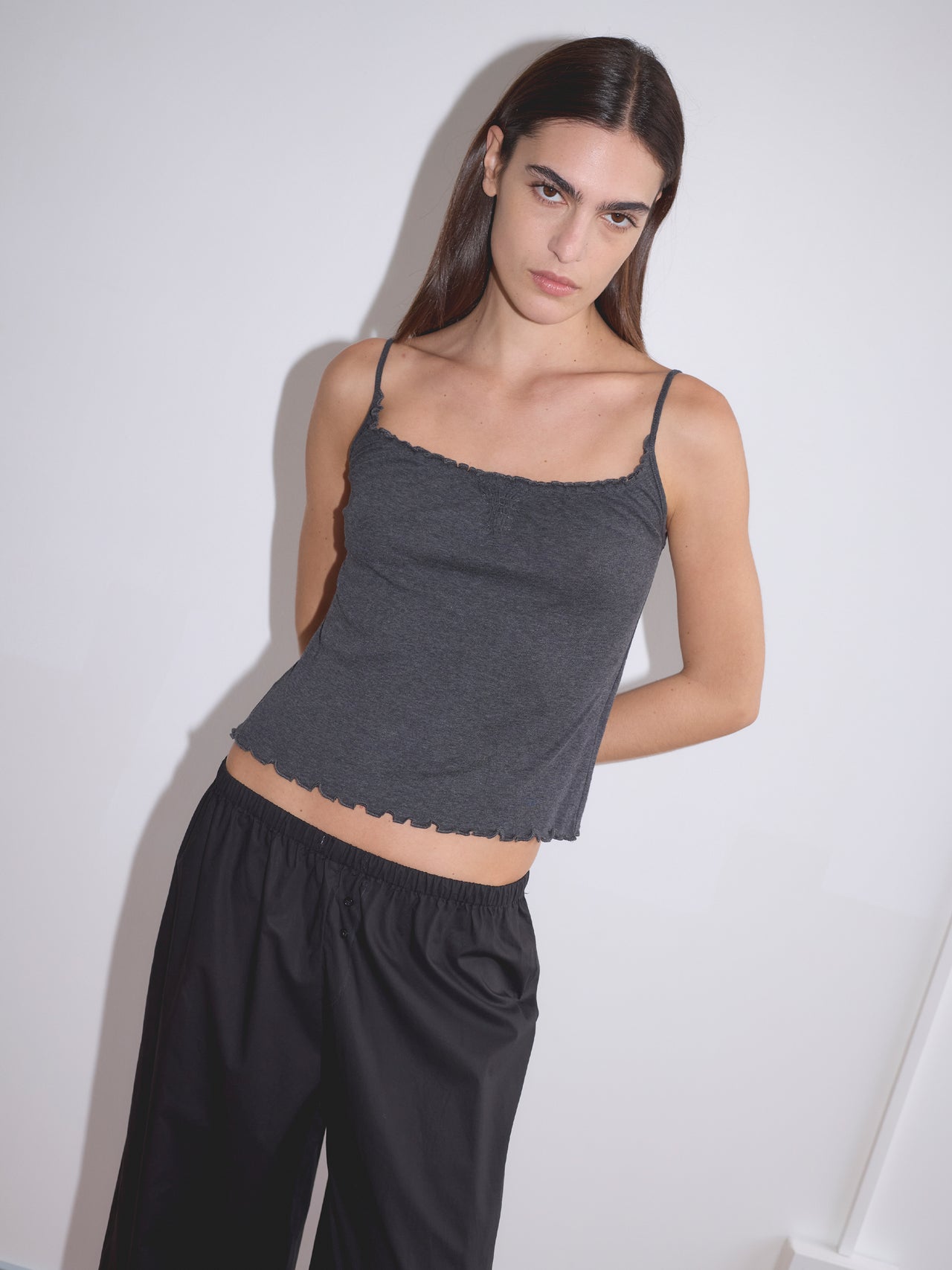 Deiji Studios Flounce Tank Grey